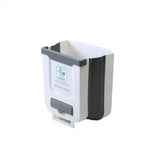 Folding Kitchen Trash Can 10 Liters | Cabinet Hanging Waste Bin: Foldable