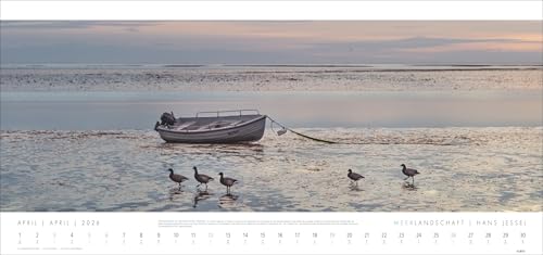 Seascape 'SYLT' Calendar 2026 - Hans Jessel: Large XXL Panorama Wall Calendar