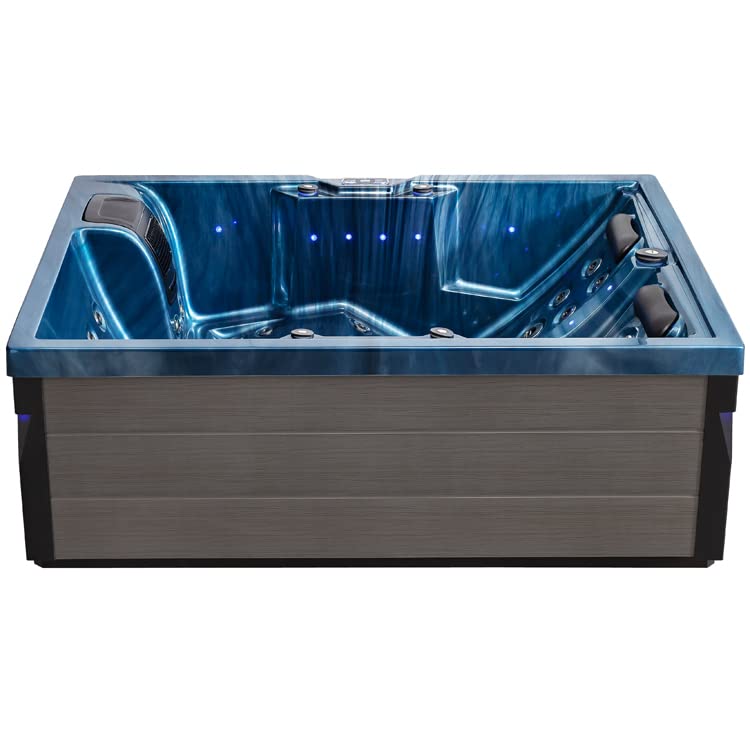 AWT AQART SPA IN-405 Eco Outdoor Whirlpool: 37 Jets, Colored Light & Ozone (Oceanwave)
