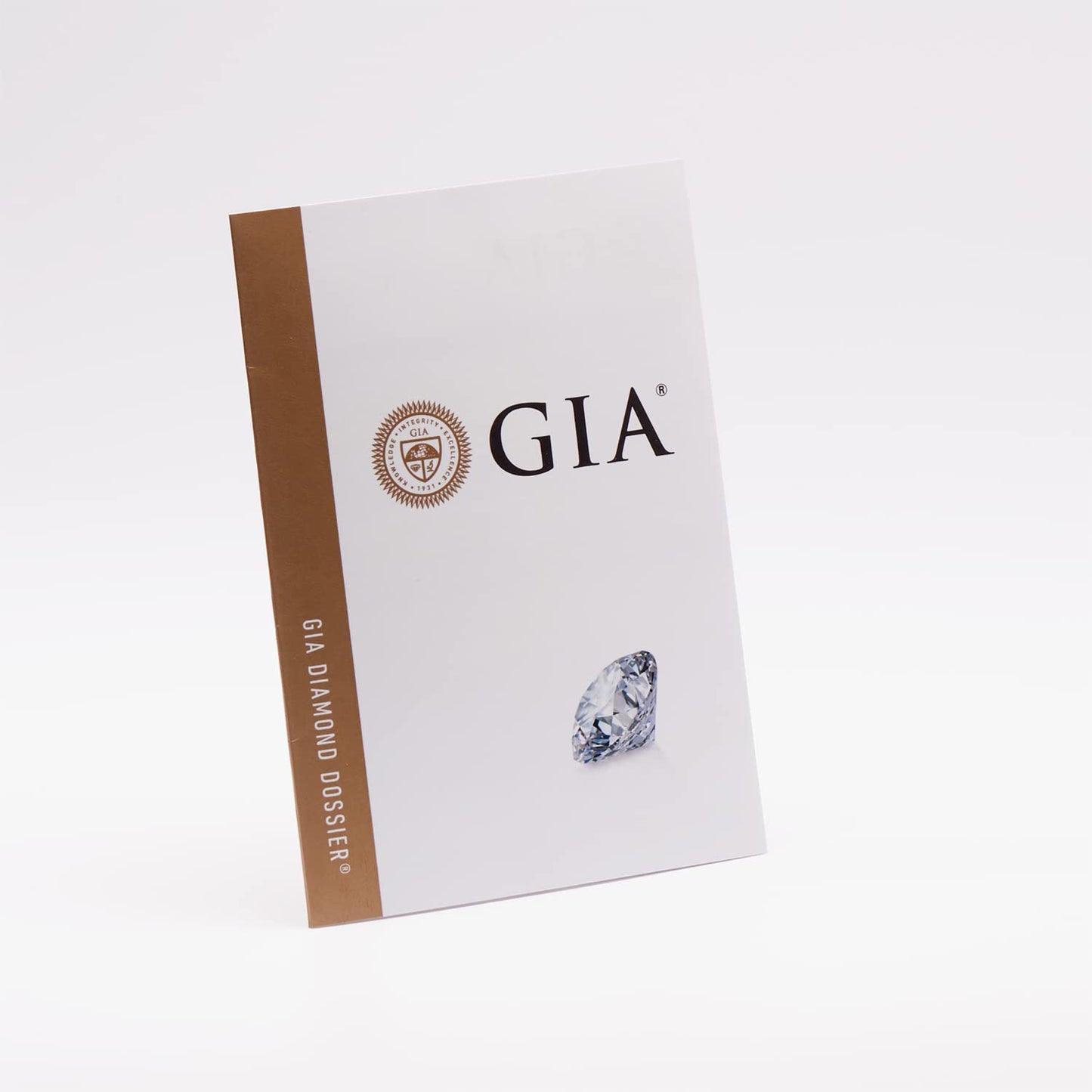 EDELIND engagement ring for women (750 gold) with genuine diamond 0.3ct (GIA) including gift box