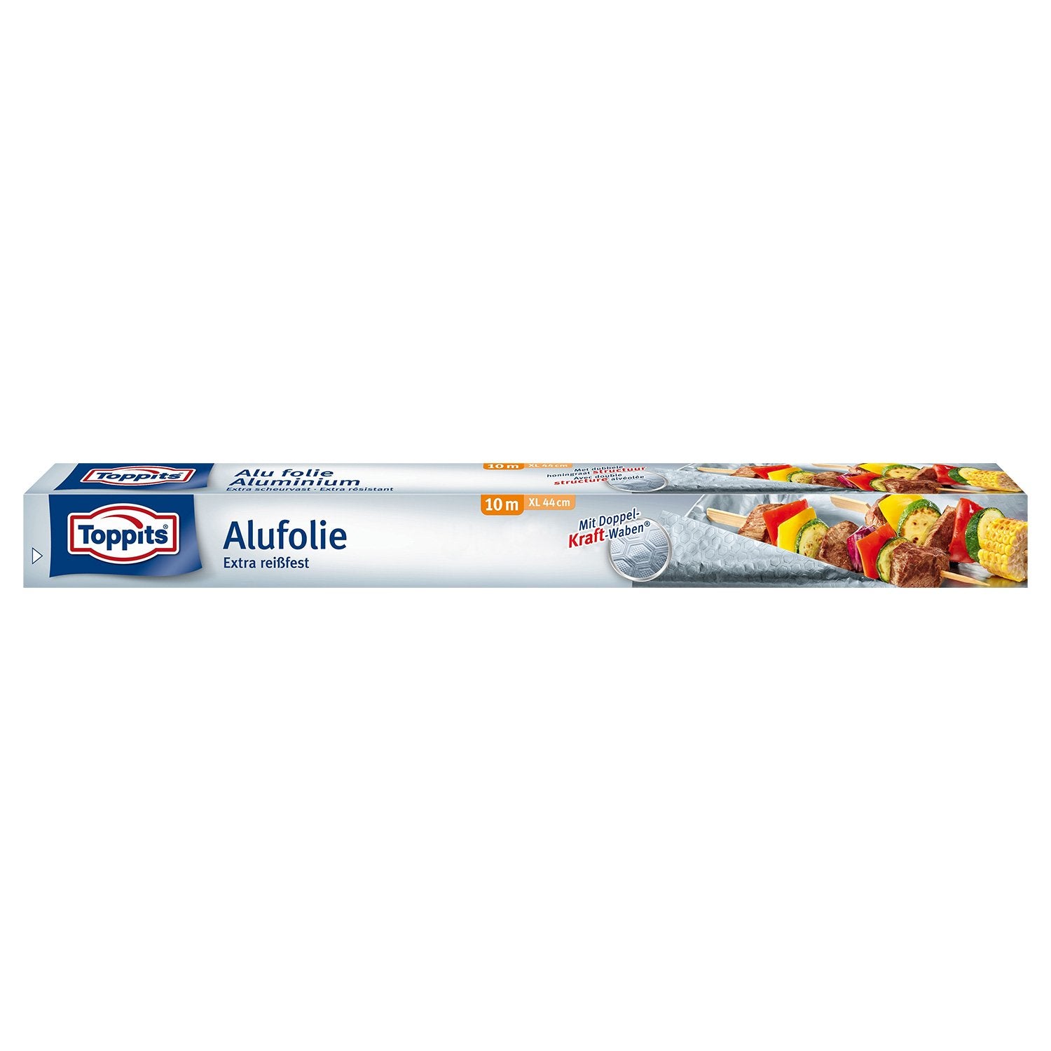 Toppits Alufolie XL Doppel-Kraft-Waben - 3er Pack (10m x 44cm)