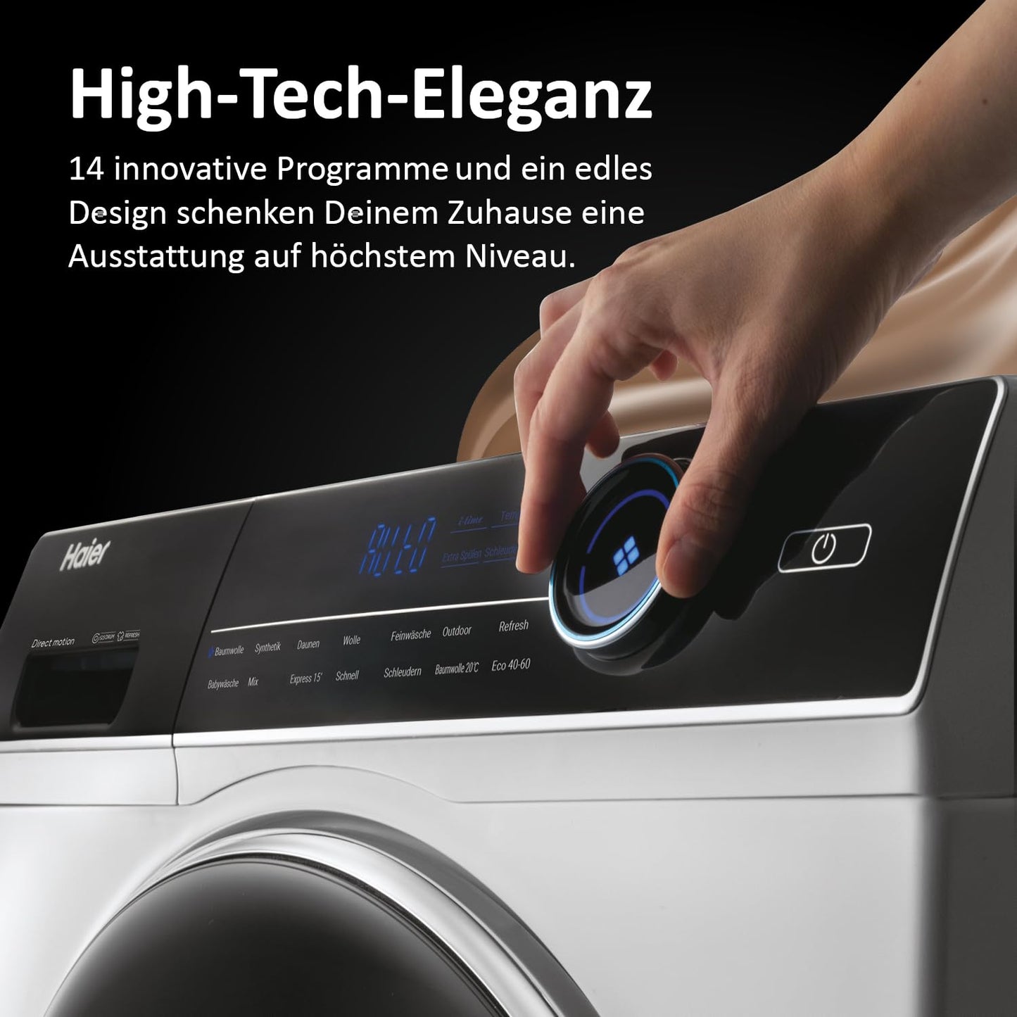 Haier I-PRO SERIES 7 (HW80-B14979) washing machine (8kg) including steam function and self-cleaning system