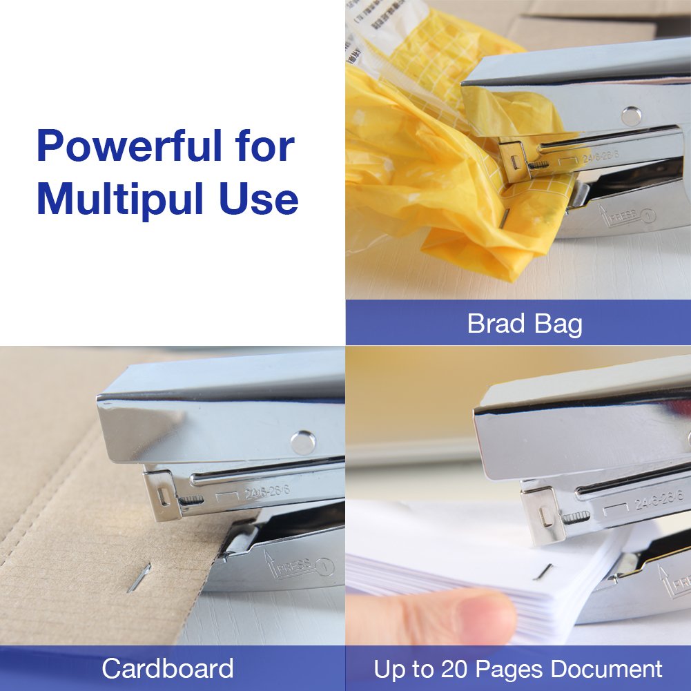 Metal stapler & remover set with 1000 staples and stapler