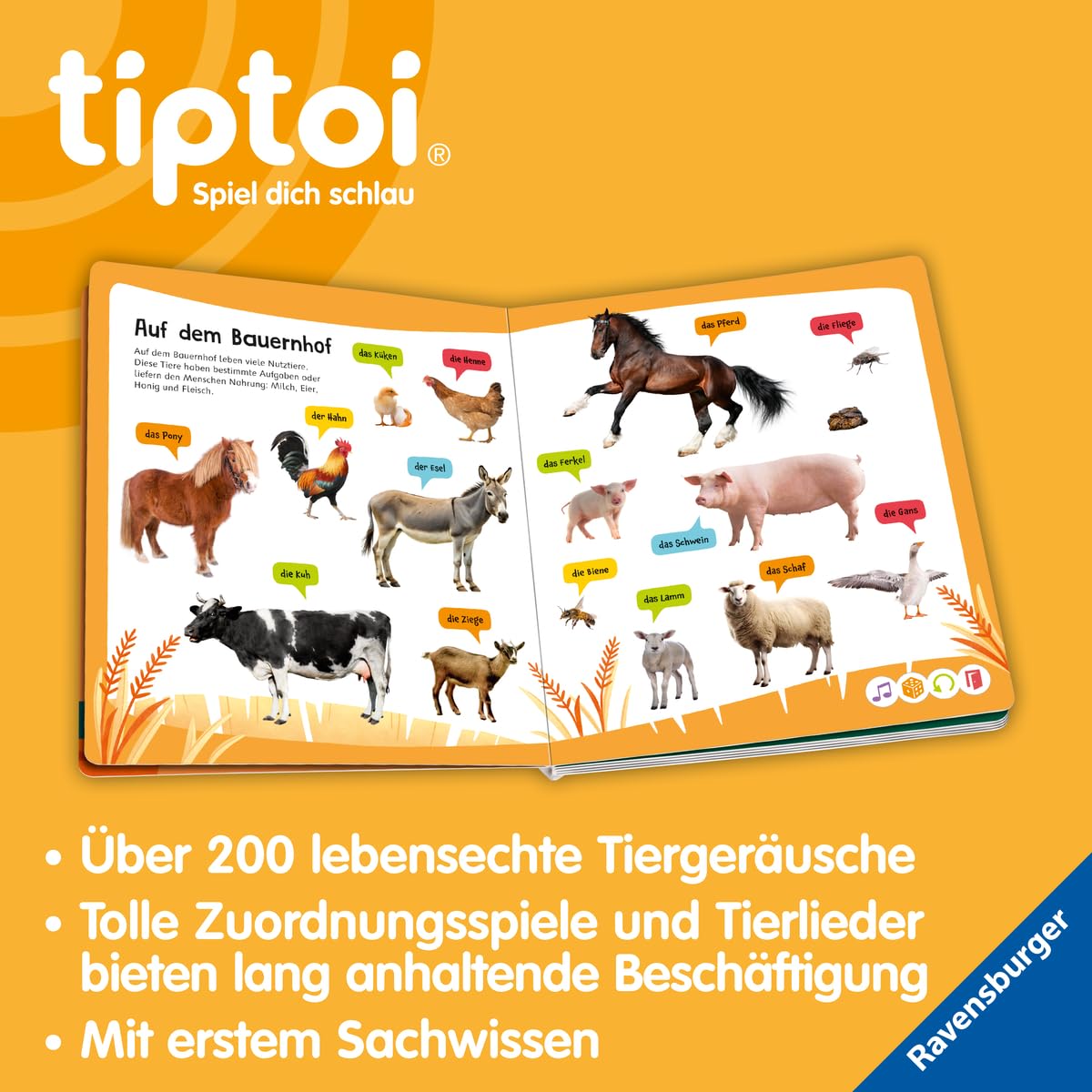 Ravensburger - tiptoi® Do you know these animal sounds? | Board book
