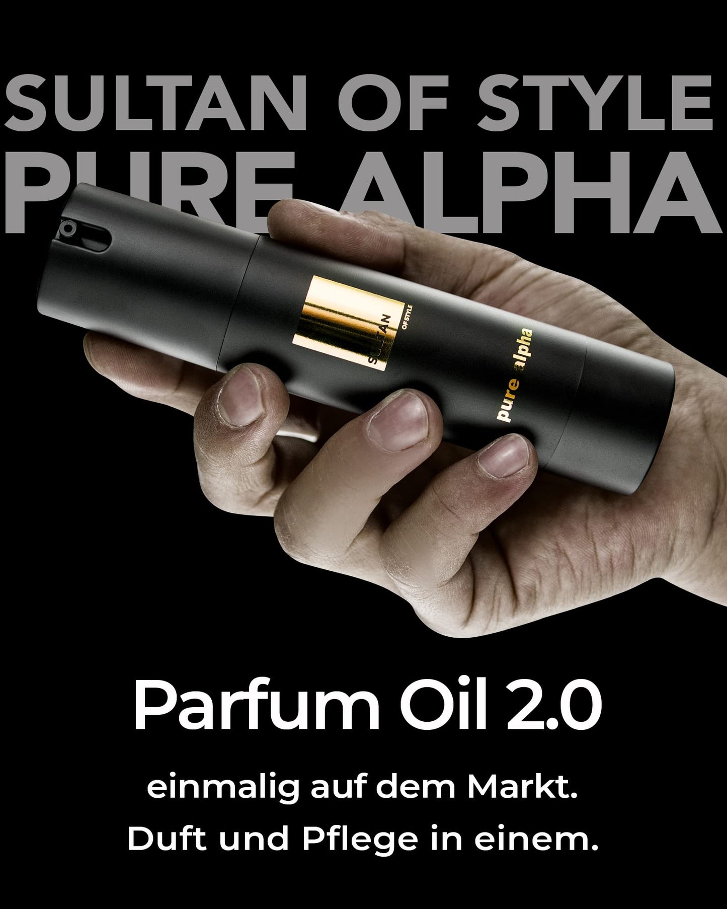 Sultan of Style 'Pure Alpha' Perfume Oil for Men | Spicy & Fresh Fragrance: 100% Alcohol-Free
