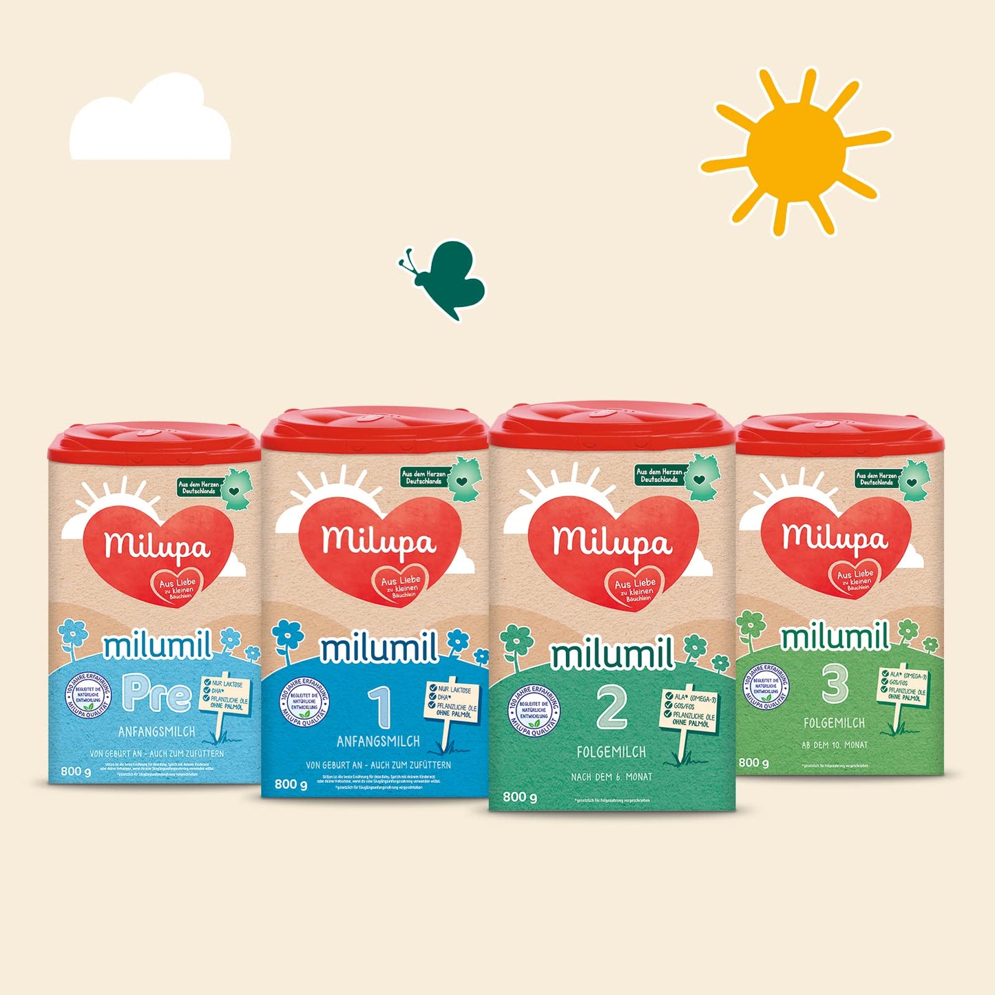 Milupa Milumil 2 Follow-on Milk (1x 800g) | Baby milk powder after 6 months