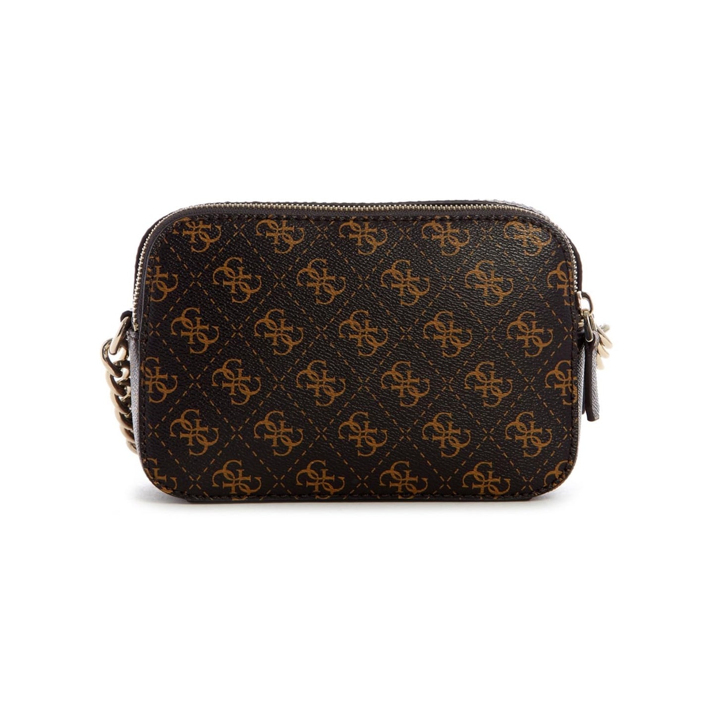 GUESS 'Noelle' shoulder bag in brown logo design with zipper | Crossbody bag
