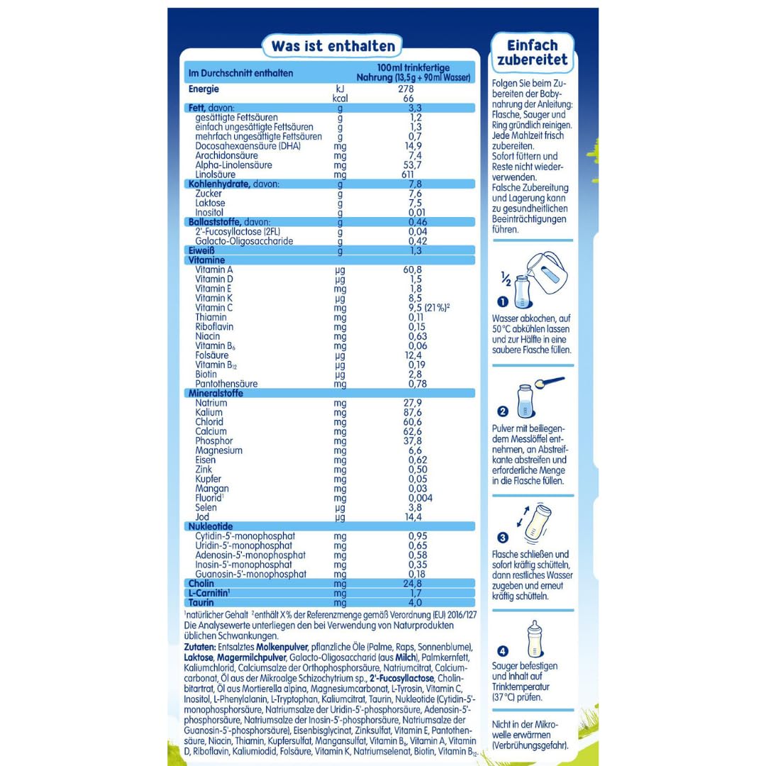 Humana PROBALANCE Follow-on Milk 2 after 6 months (750g)