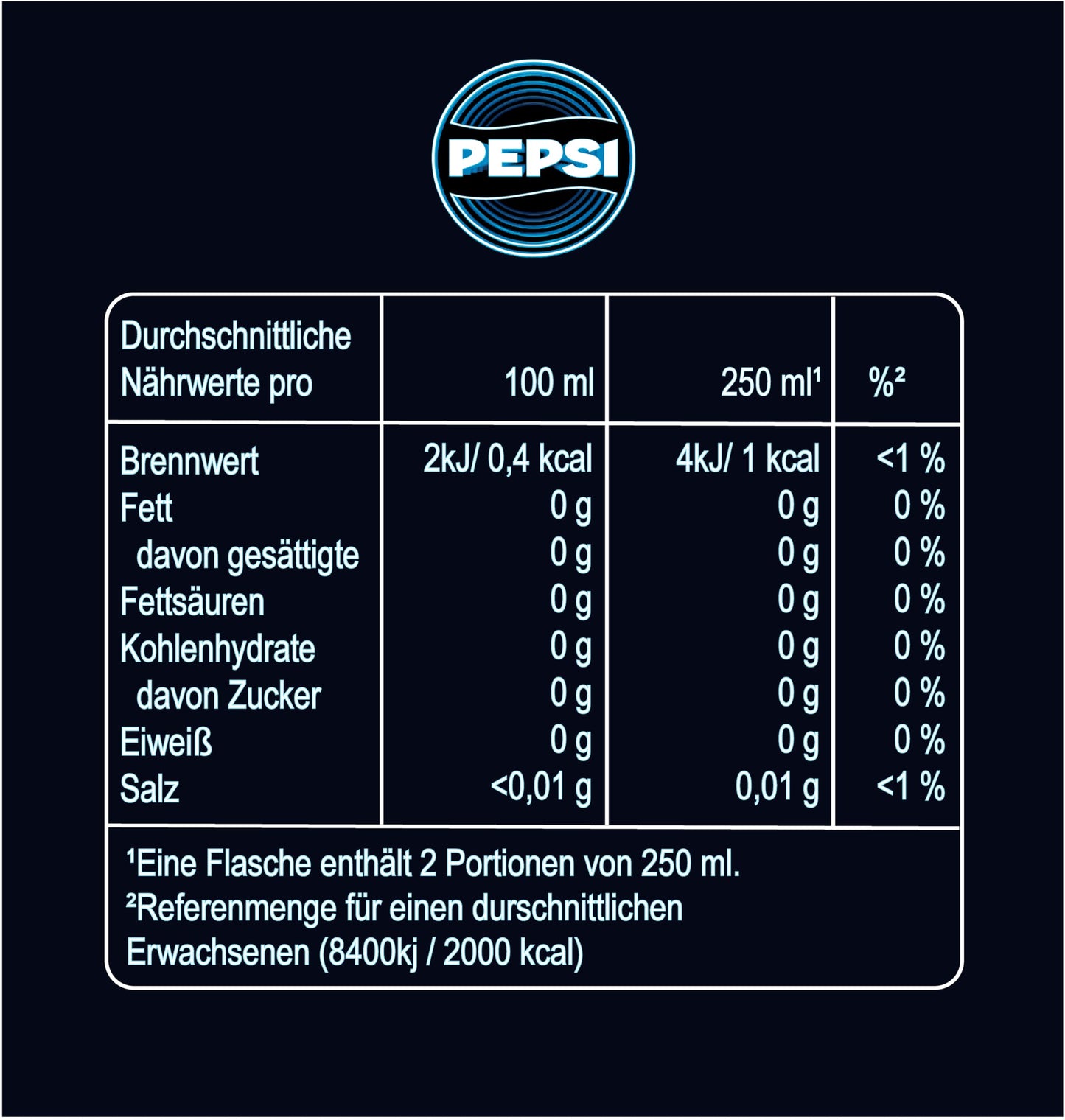 Pepsi Electric Blue - Zero Zucker (6x 0.5l) | Das neue Limited Edition von Pepsi