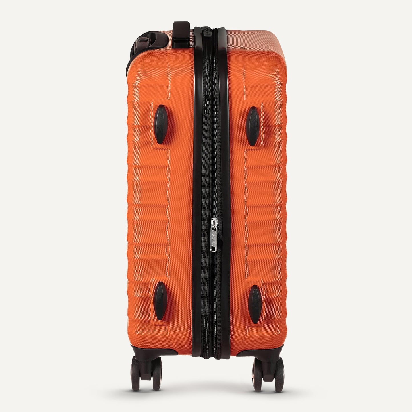 AMAZON BASICS hard-shell travel suitcase set (3 pieces): Orange