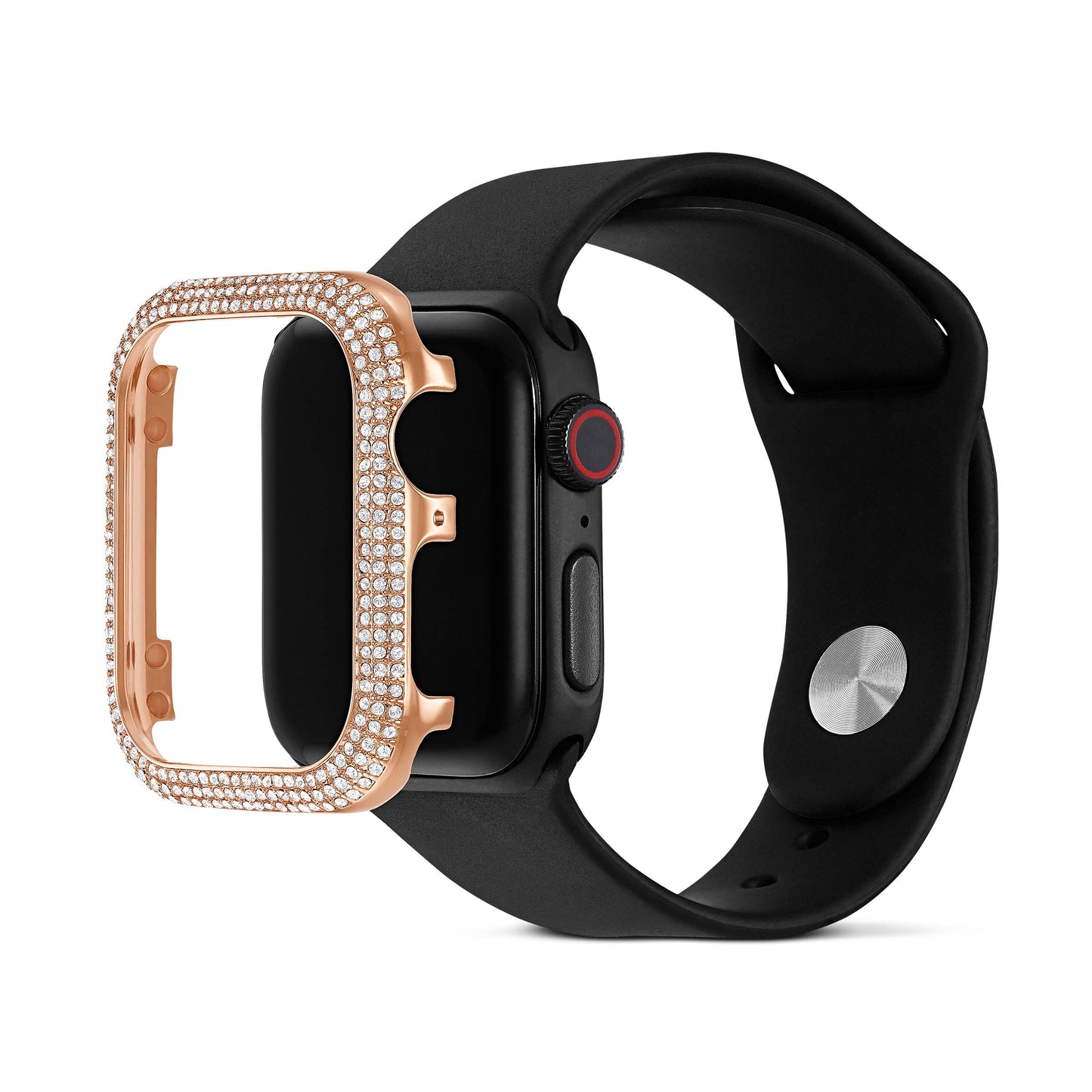 Swarovski Sparkling case frame for Apple Watch® (40mm) in rose gold