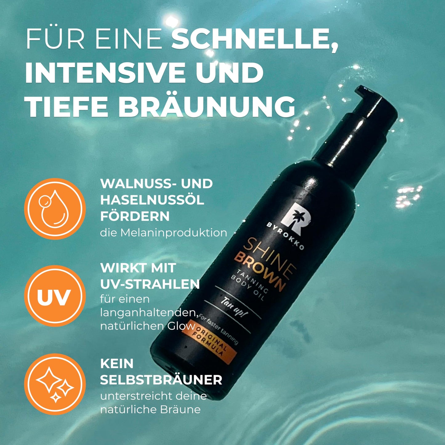 BYROKKO Shine Brown Premium XXL Tan Accelerator Oil (150ml)