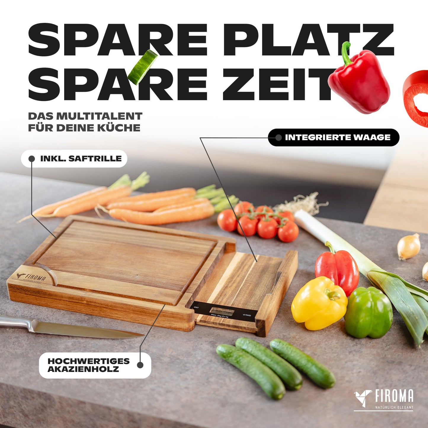 Wooden cutting board with kitchen scale (digital): wooden board kitchen, cutting board