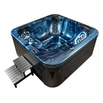 Outdoor Whirlpool 'Torina Ocean Blue' für 5 Personen: Mit kraftvoller Massage & LED-Farblichttherapie