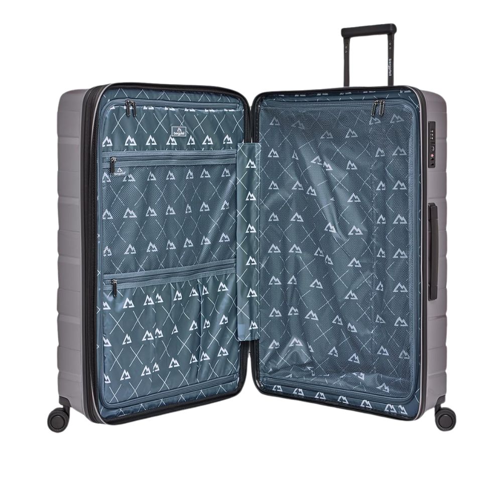 BERGPFEIL hard-shell travel suitcase set (3 pieces) with expansion pleat & TSA lock