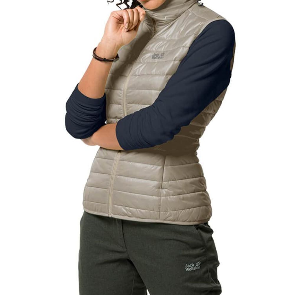 Jack Wolfskin Damen JWP Steppweste: Winddicht, Atmungsaktiv, Ripstop-Gewebe