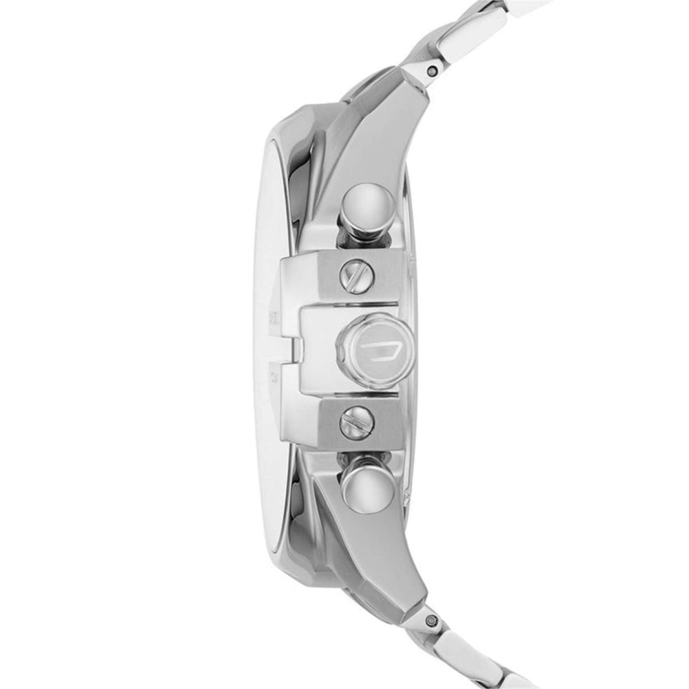 DIESEL Mega Chief Herrenuhr 'DZ4477' mit Quarzwerk (59mm) mit Edelstahlarmband