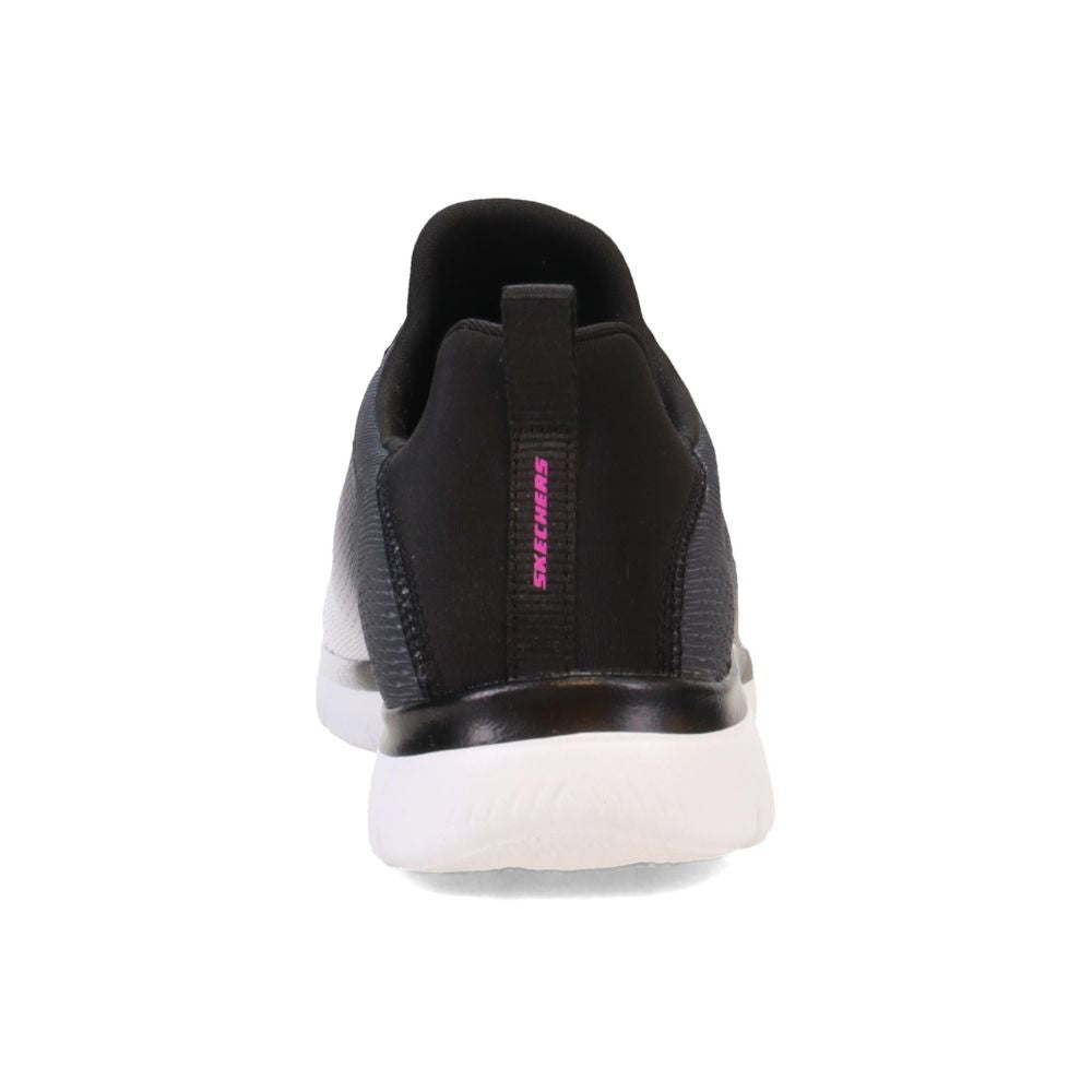 Skechers 'Summits Bright Charmer' Slip-On Women's Sneaker with Black/White Mesh Trim