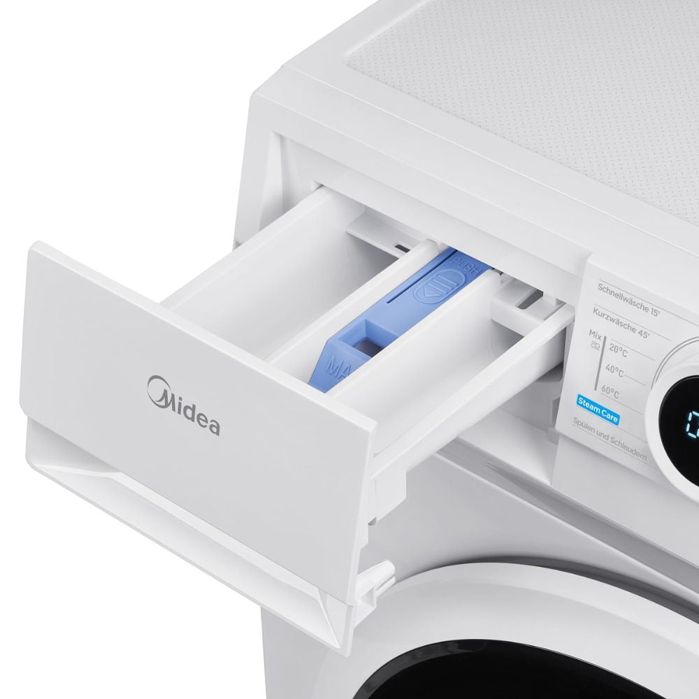 Midea (MF10EW70B) Washing Machine (7kg): Inverter Quattro Motor & Steam Function