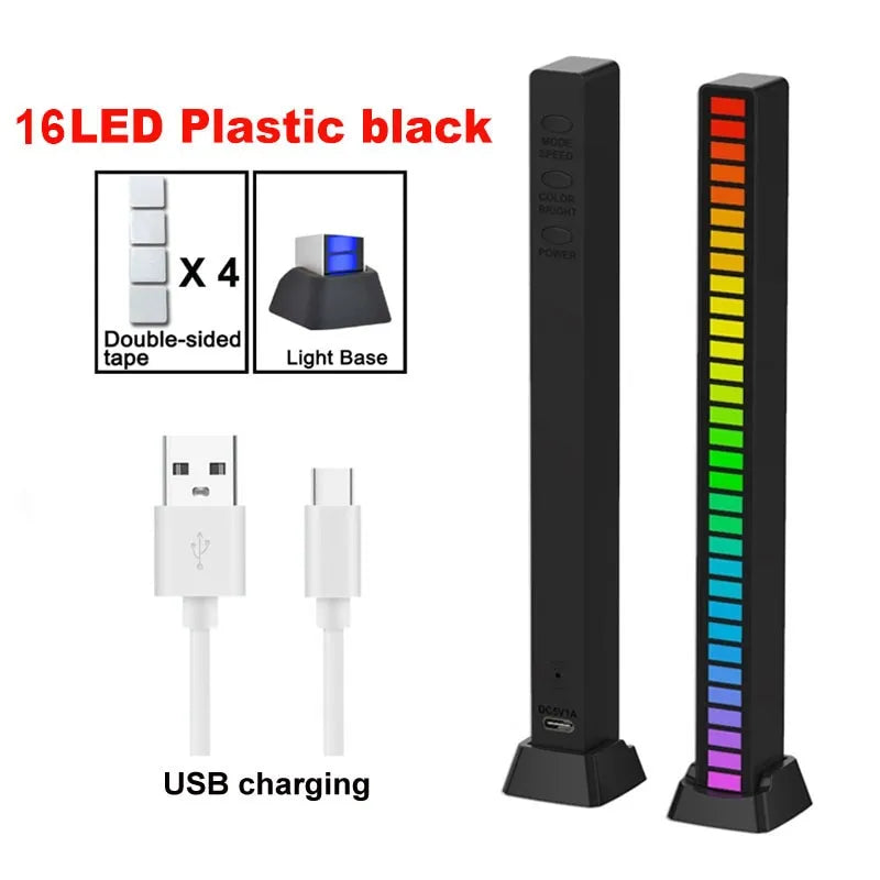Barre lumineuse LED à contrôle sonore intelligent | Ambiance changeante de couleur RVB