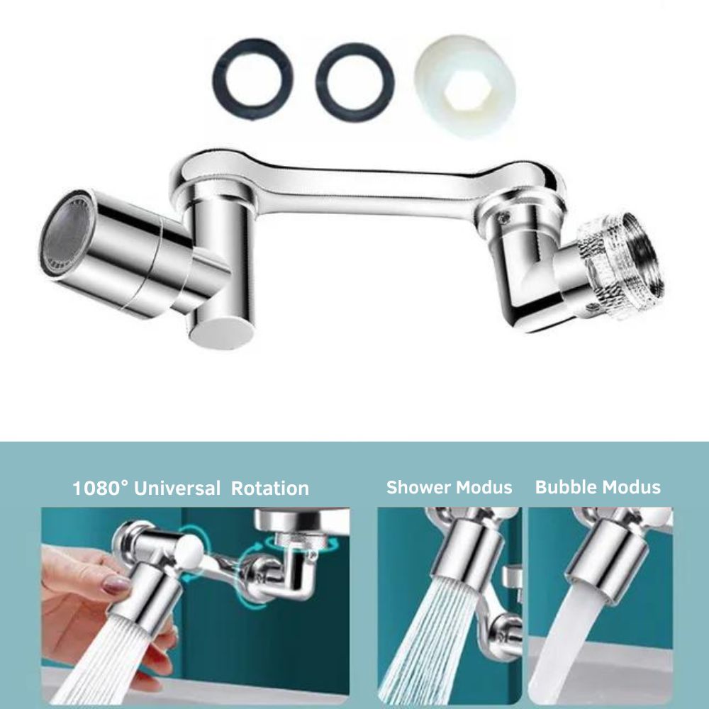 Fixation de robinet rotative à 1080° | Multifonctionnel