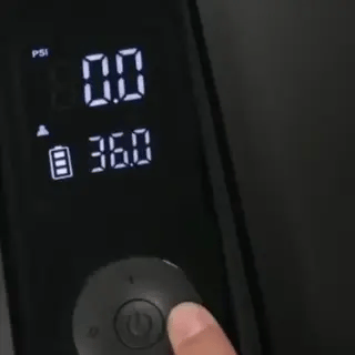 CARSUN Tragbare Elektrische Luftpumpe mit Dualem Bildschirm | Manometer, Powerbank-Funktion, LED Licht (Preview GIF)