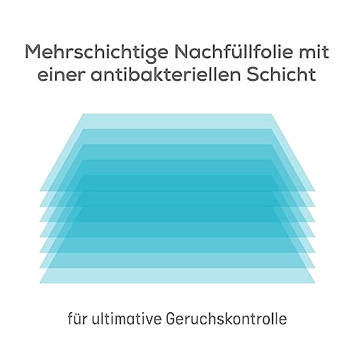Angelcare Windeleimer Classic XL - Weiß - Geruchssicher & umweltschonend