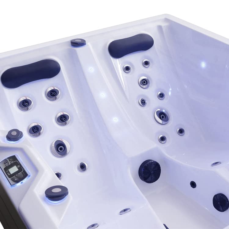 AWT AQART SPA IN-405 Eco Outdoor Whirlpool: 37 Jets, Colored Light &amp; Ozone (Oceanwave)