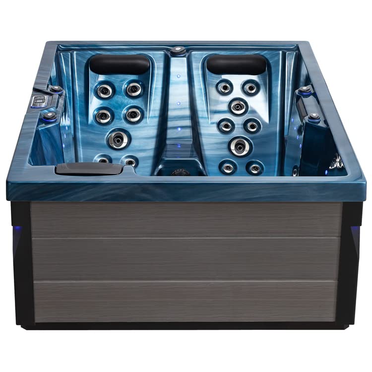 AWT AQART SPA IN-405 Eco Outdoor Whirlpool: 37 Jets, Colored Light &amp; Ozone (Oceanwave)
