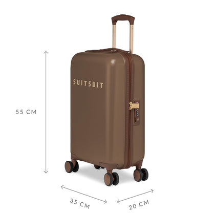 SUITSUIT 'Fab Seventies' carry-on suitcase (33 liters) with TSA lock | Brown 