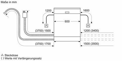 Siemens iQ300 Smarter Geschirrspüler (SN43ES14VE) mit Besteckschublade - 60cm
