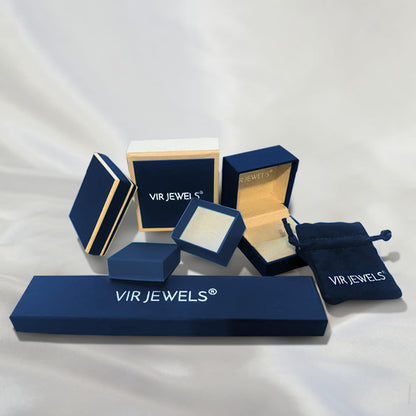 Vir Jewels Prinzessschliff 14 Kt Weißgold Diamant-Damenring: Weiß/Crystal (J)