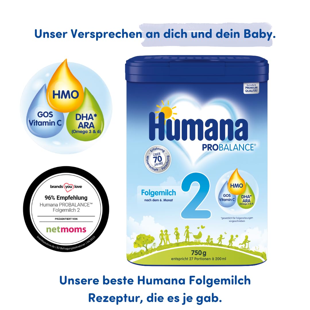 Humana PROBALANCE Follow-on Milk 2 after 6 months (750g)