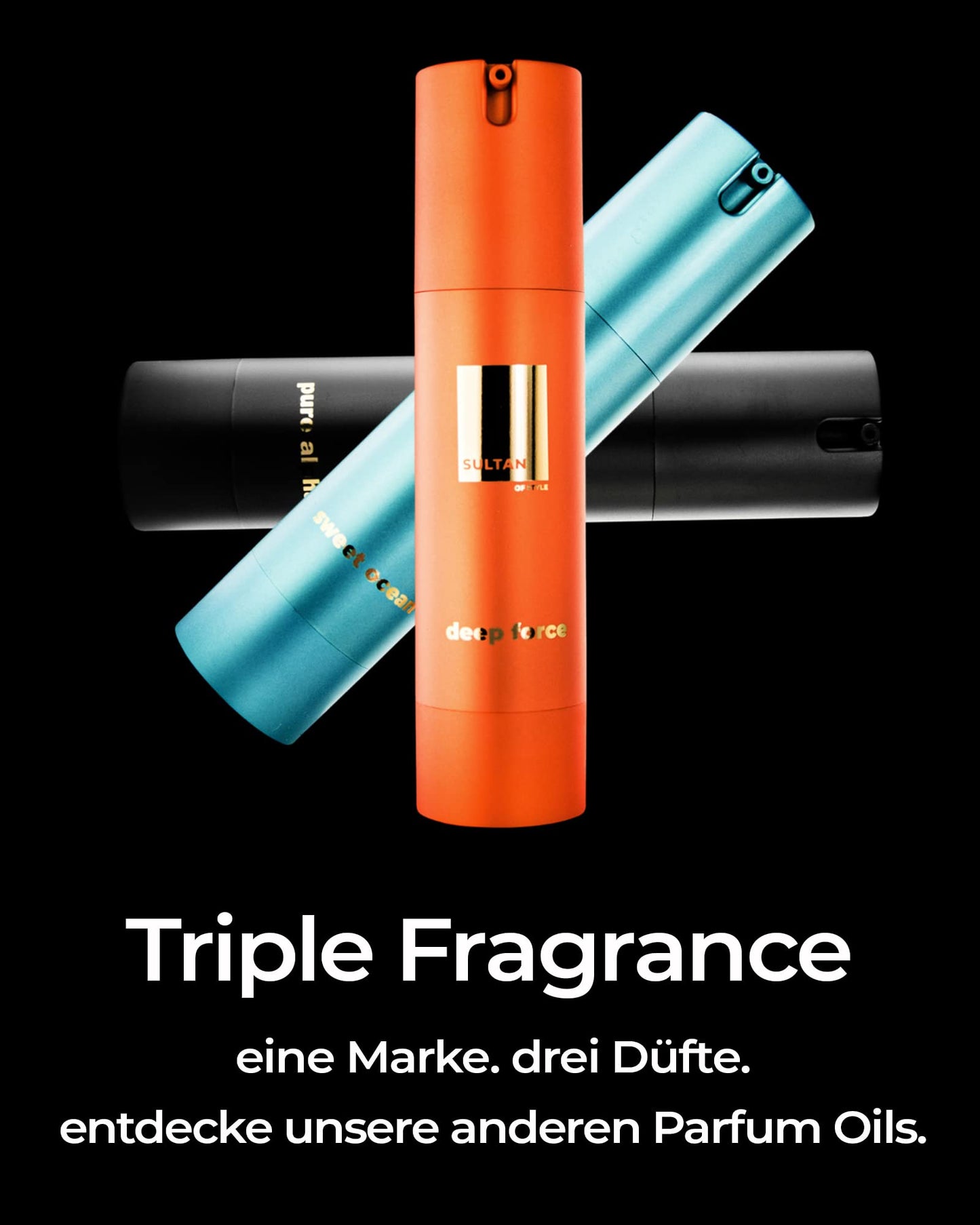 Sultan of Style 'Pure Alpha' Perfume Oil for Men | Spicy &amp; Fresh Fragrance: 100% Alcohol-Free