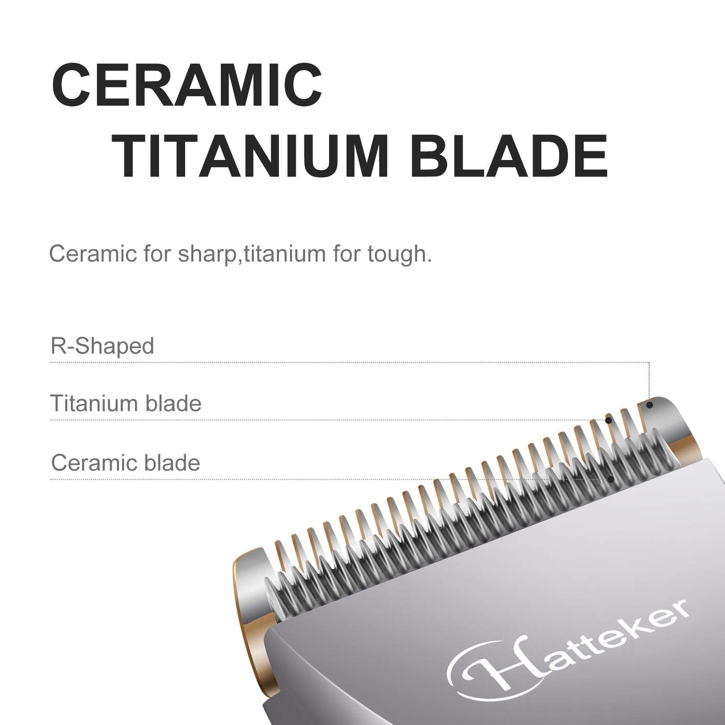 HATTEKER 3-in-1 professional hair clipper with beard trimmer, precision trimmer