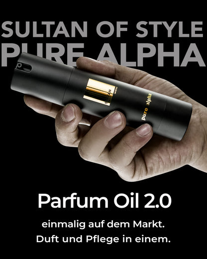 Sultan of Style 'Pure Alpha' Perfume Oil for Men | Spicy &amp; Fresh Fragrance: 100% Alcohol-Free