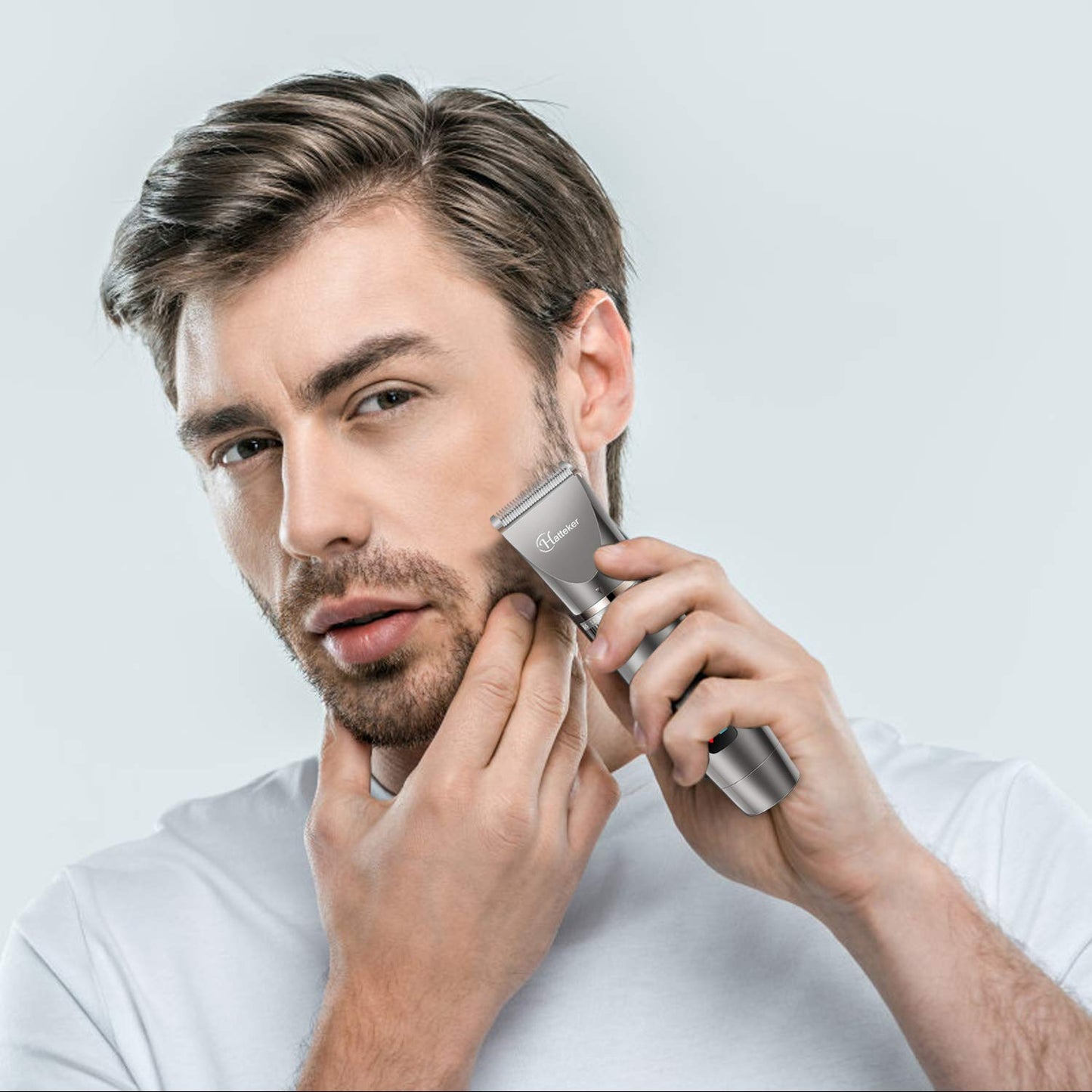 HATTEKER 3-in-1 professional hair clipper with beard trimmer, precision trimmer