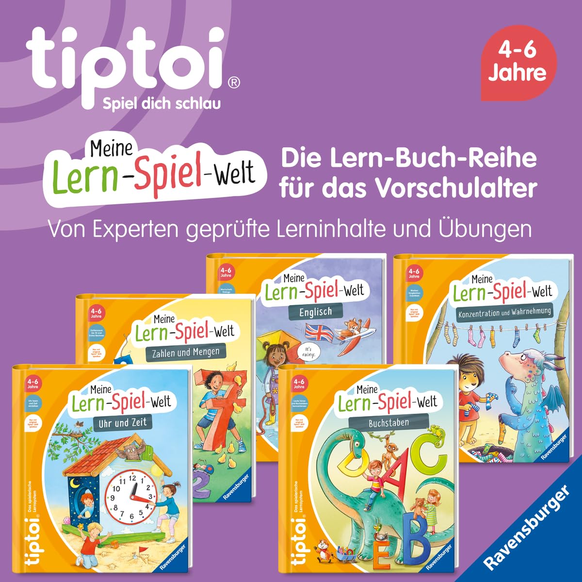 Ravensburger - tiptoi® My Learning Game World: Letter book for children from 4 years to learn the ABC