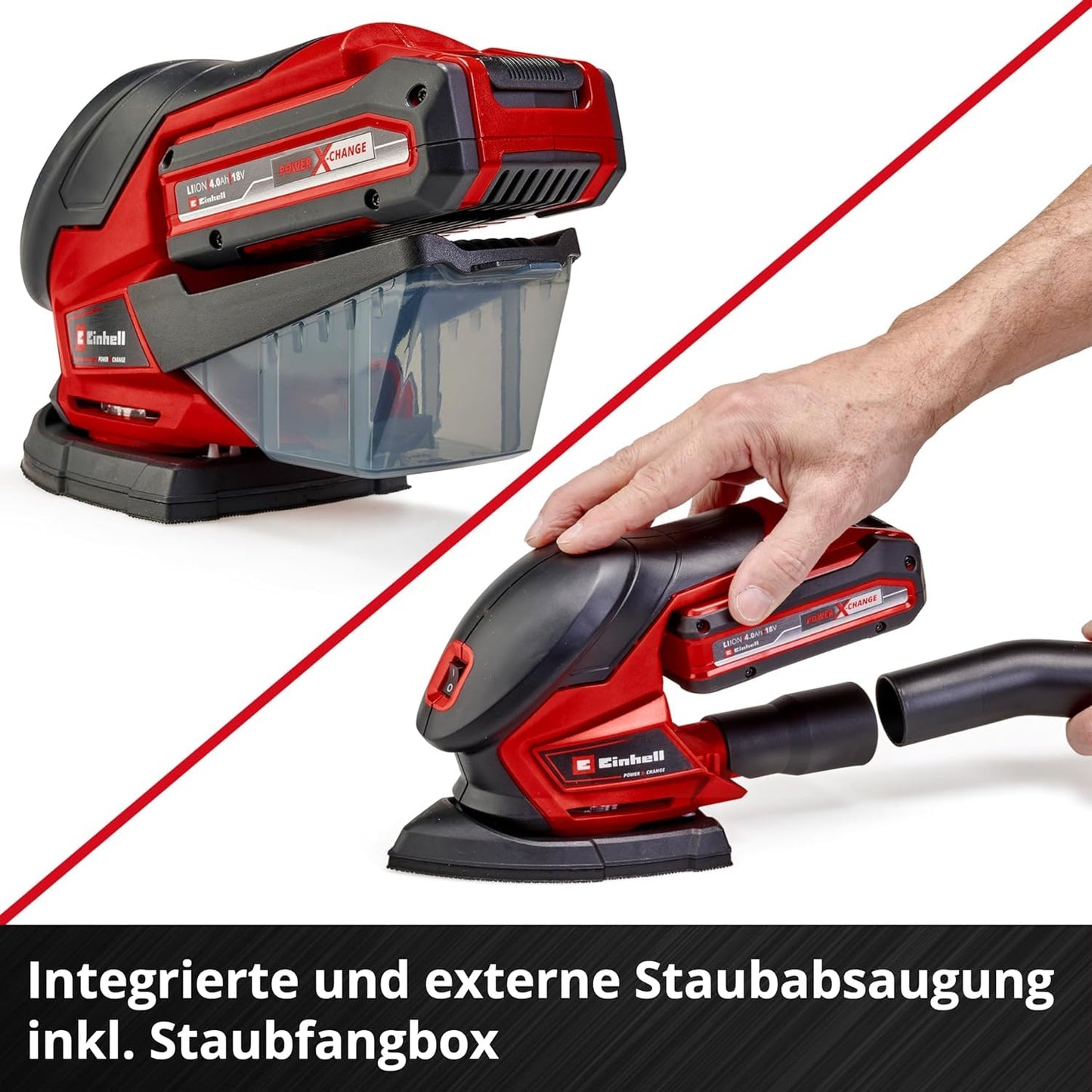Einhell Cordless Multi-Sander (TE-OS 18/150) Li-Solo Power X-Change without battery and charger