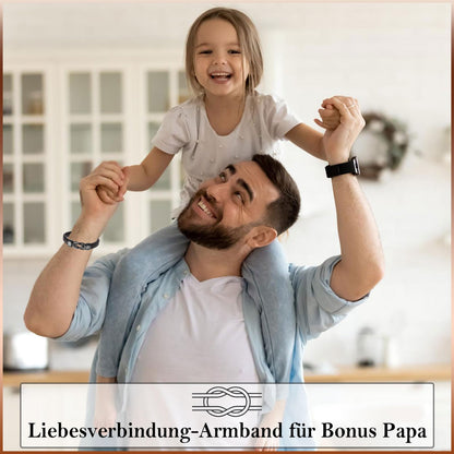 BONUS PAPA leather bracelet with engraving for father gifts for Father's Day, birthday