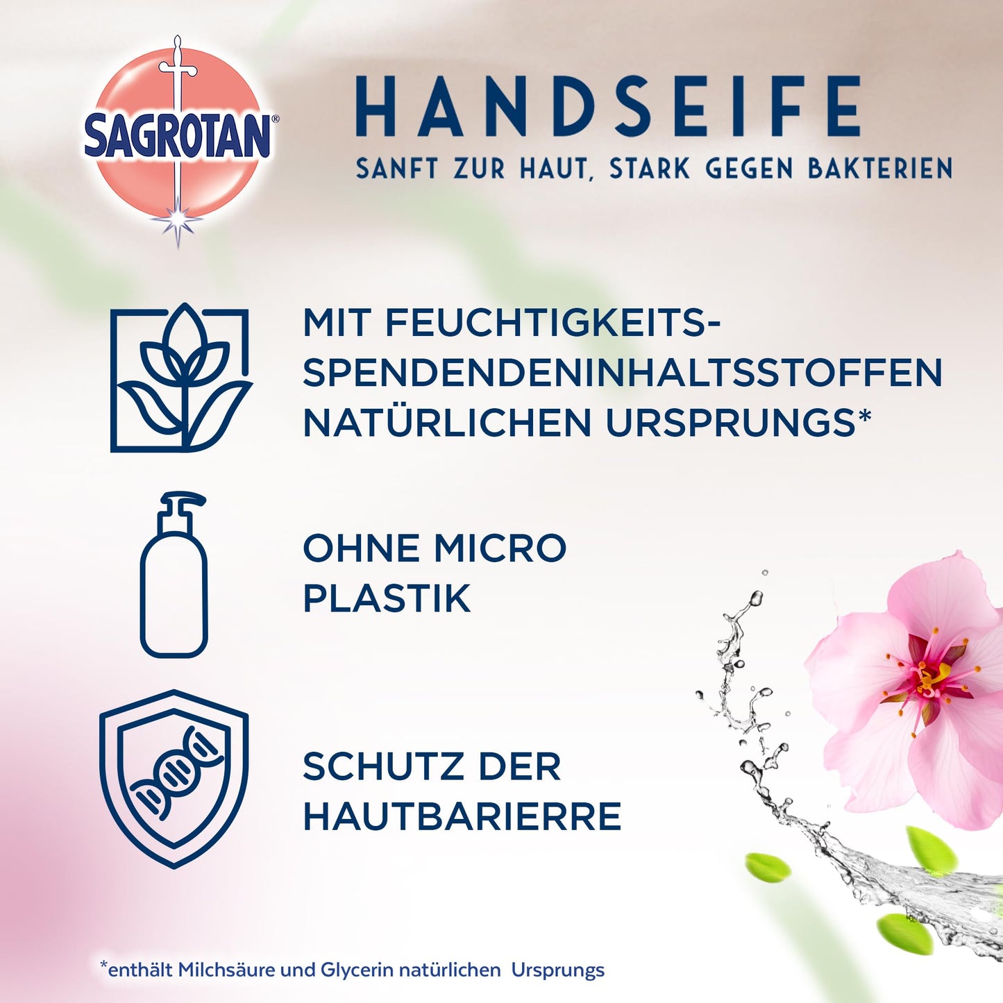 SAGROTAN Hygiene Soap Invigorating and Floral (5x300ml) Hand Soap