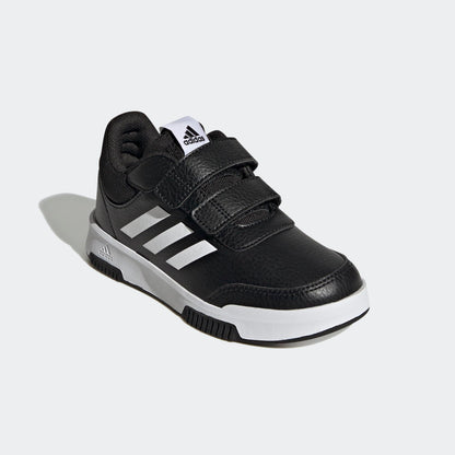 adidas 'Tensaur' Hook and Loop Running Shoes for Kids: Black and White