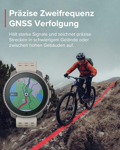SUUNTO Vertical Adventure Watch: Dual-frequency GPS, solar, offline navigation, 65-day battery, up to 100m
