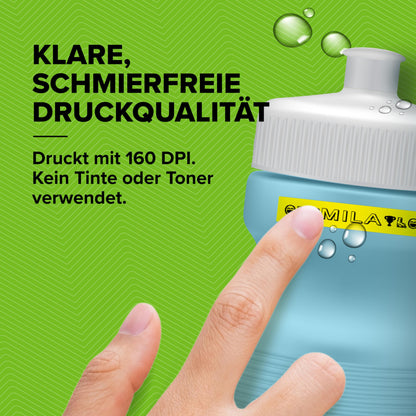 DYMO Original LetraTag Etikettenband: Schwarz auf Weiß (12x4m) | Selbstklebend