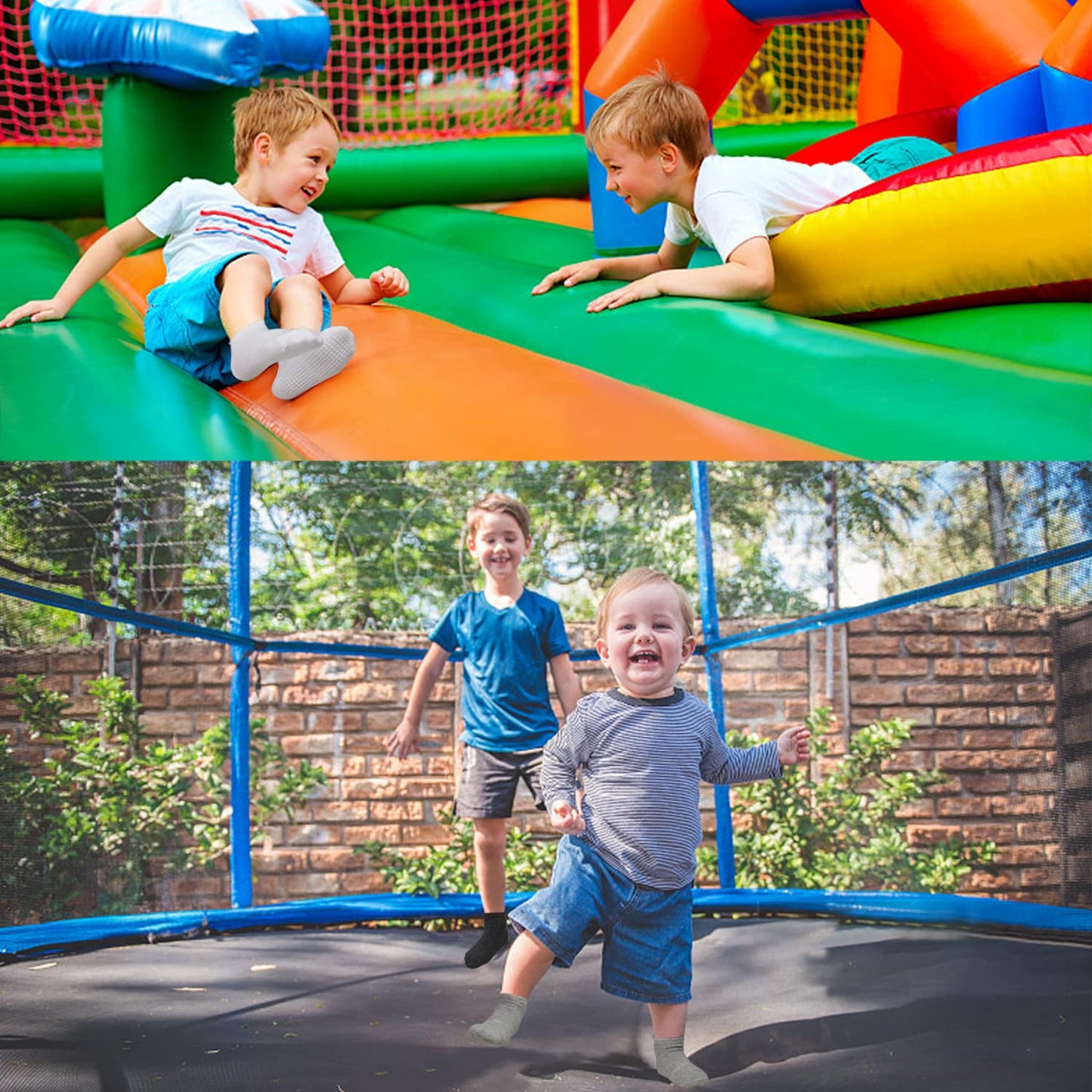 Kinder Stoppersocken (12 Paar): Antirutschsocken für Jungen, Mädchen | 3-5 Jahre