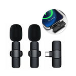 Microphone cravate sans fil pour smartphones USB-C avec suppression du bruit 