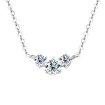 Moissanit Diamantan-Halskette | 925 Sterling Silber (4mm) GRA zertifiziert: Schmuckgeschenk