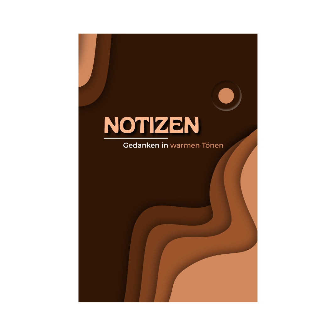 Notizen - Gedanken in warmen Tönen: 100 Seiten - Liniert - DIN A5 | Ideal für Schule oder Büro