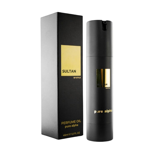 Sultan of Style 'Pure Alpha' Perfume Oil for Men | Spicy &amp; Fresh Fragrance: 100% Alcohol-Free
