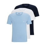 BOSS men's T-shirt: cotton jersey, logo embroidery, classic round neck